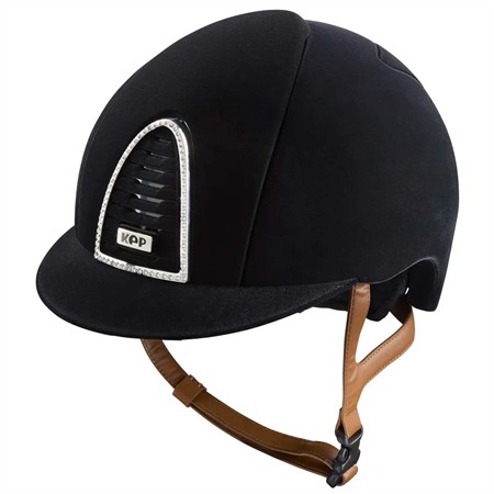 Cromo 2.0 Velvet, frame Swarovski hjälm beige chin